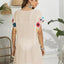 Tassel Boat Neck Flutter Sleeve Cover Up