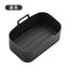 Air fryer thickened silicone pad barbecue plates ovens microwave ovens insulation rectangular trays - Korvel