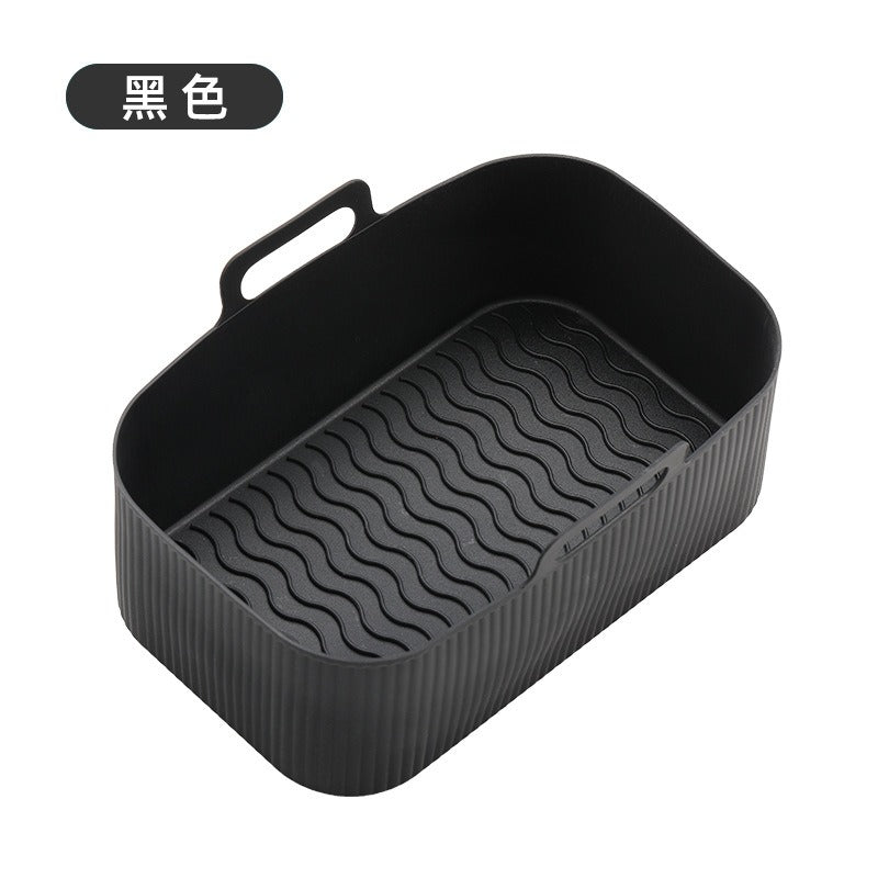 Air fryer thickened silicone pad barbecue plates ovens microwave ovens insulation rectangular trays - Korvel