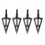 4pcs Lames de chasse Premium à 3 lames