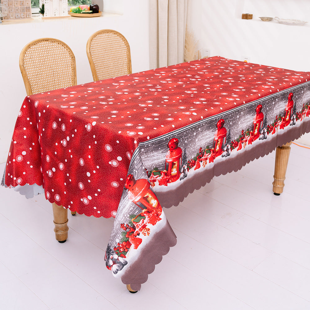 Christmas Decoration Creative Christmas Printed Tablecloth Table Flag Christmas Desktop Decoration Supplies - Korvel