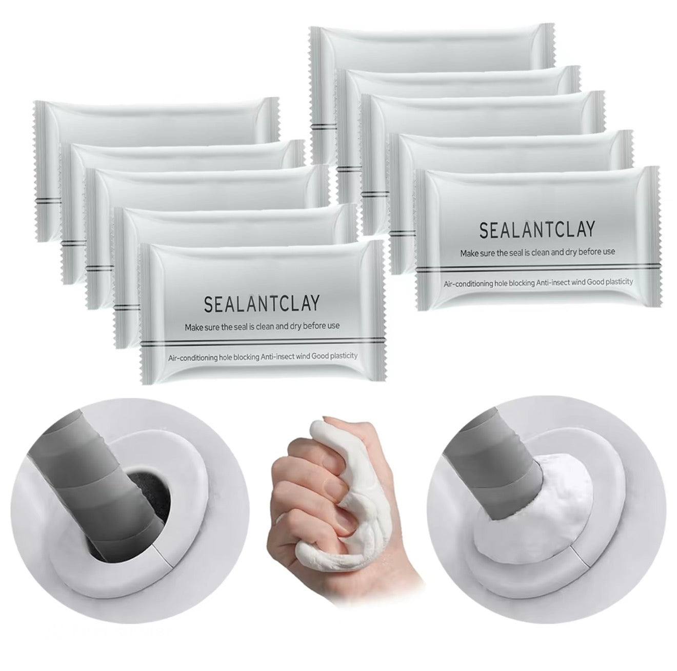 SealFix MudPutty - Arcilla de Reparación Versátil para Uso en el Hogar