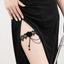 Elegant Red Rose Lace Leg Chain - Stylish Accessory