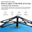 Quick-Deploy Green/White Outdoor Tent, Comfortably Accommodating 3-4 People on Camping Trips - Korvel