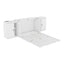Full Size Murphy Bed with Shelves and USB Ports - White