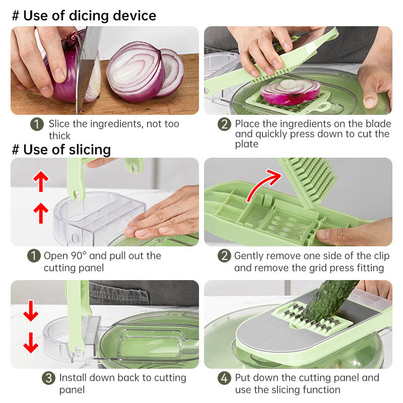 Premium Multifunctional Vegetable Cutter for Effortless Meal Prep