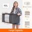 Ensemble de sacs de rangement pour vêtements grande capacité - 3 pièces, 90L, gris