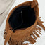 Suede Fringe Shoulder Bag - Stylish & Versatile