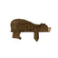 Décoration de cadre de porte en bois d'ours brun