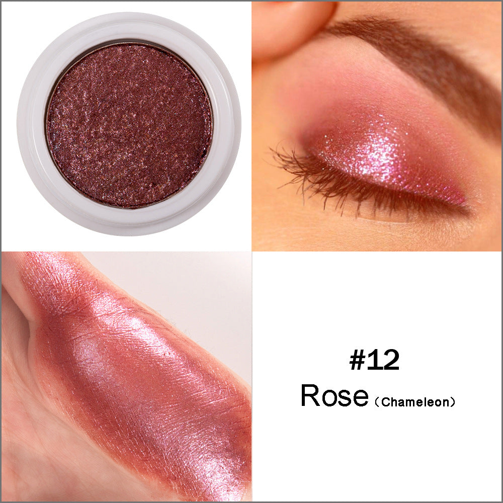 HANDAIYAN Makeup Eye Shadow Monochromatic Polarized Pearlescent Non-Smudge Eye Shadow Cream Easy To Color - Korvel