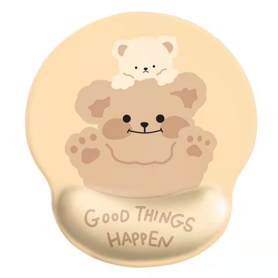 Cute Bear Wrist Mouse Pad for Comfort and Style