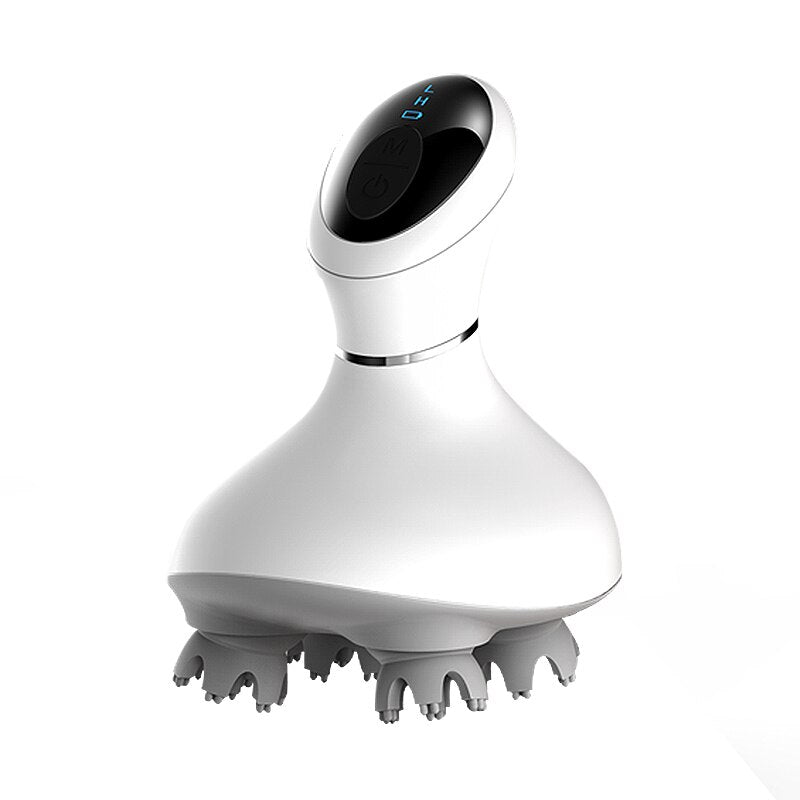 Massager de tête électrique étanche 3D - Relaxation sans fil du cuir chevelu et du corps