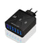 Standard 65W fast charging Korean standard mobile phone charger 6USB multi port fast charging head travel charger - Korvel