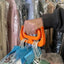 Premium Handheld Shopping Bag Carrier in Orange Red
