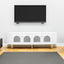 U-Can Modern TV Stand for TVs up to 80 Inches, Entertainment Center with 4 Cabinets, Wood with Metal Legs and Handles White - Korvel