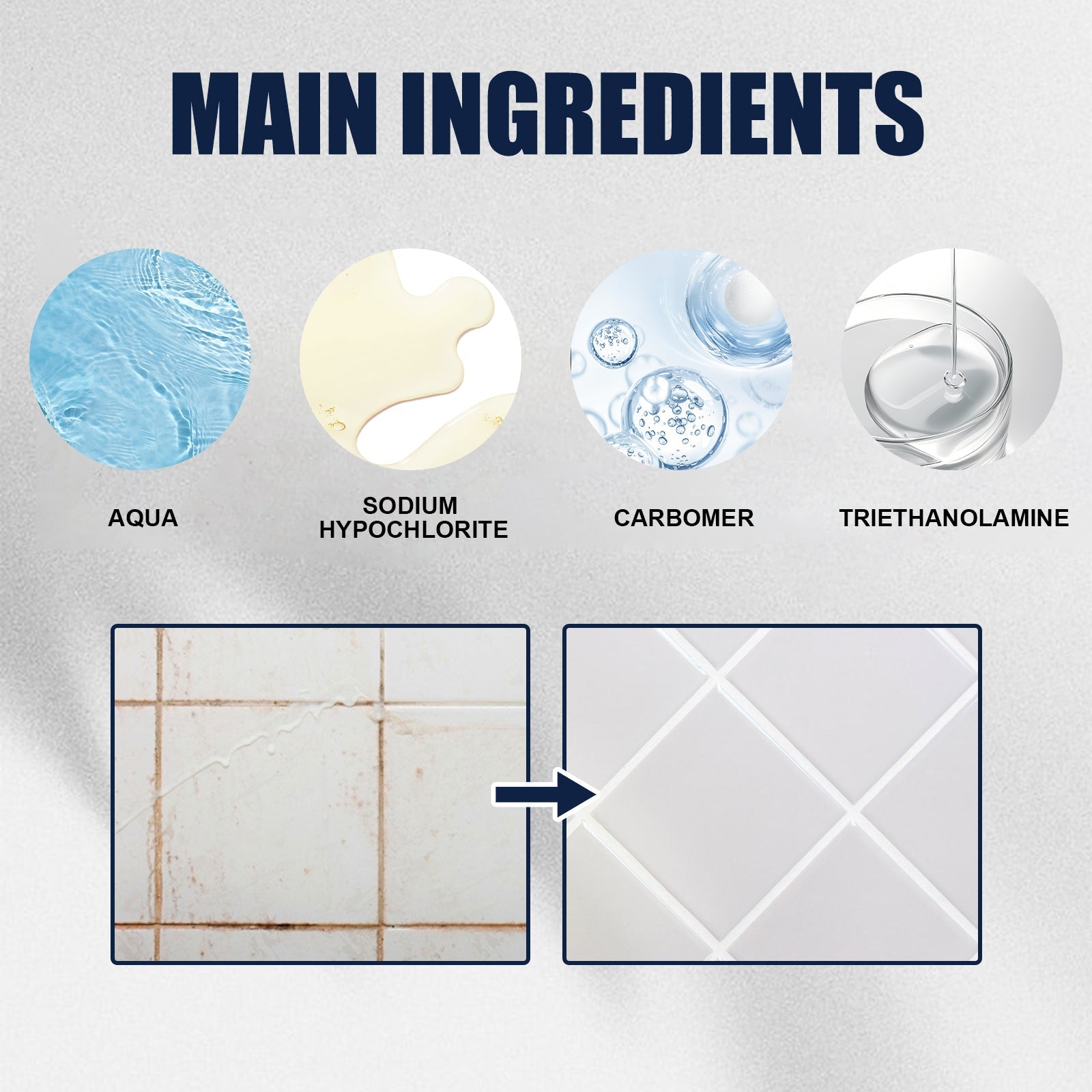 Mildew Remover Gel Multi-functional Mildew Remover Wall Tile Gap Bathroom Ceiling Cleaner - Korvel