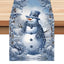 Christmas Snowman Table Flag Festival Restaurant Tablecloth Mat Tablecloth Home Kitchen Table Decoration Tea Flag - Korvel