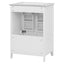 24" Bathroom Vanity with Sink, Bathroom Vanity Cabinet with One Drawer and Doors, Solid Wood and MDF, White - Korvel