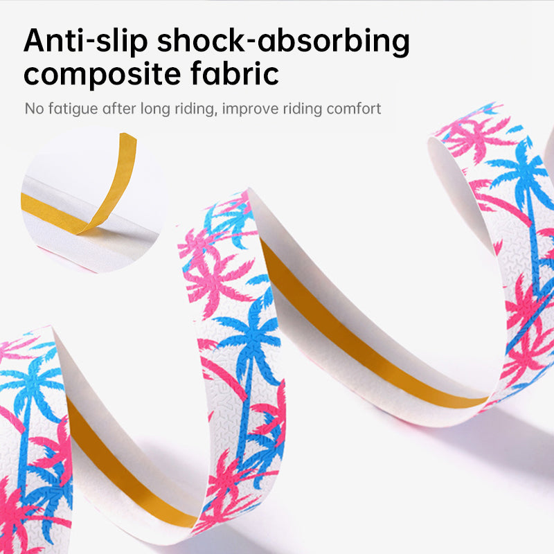 Npy EVA PU Road Bike Handlebar Tape, Anti - Slip & Shock - Absorbing, Sakura Design, with End Plugs - Korvel