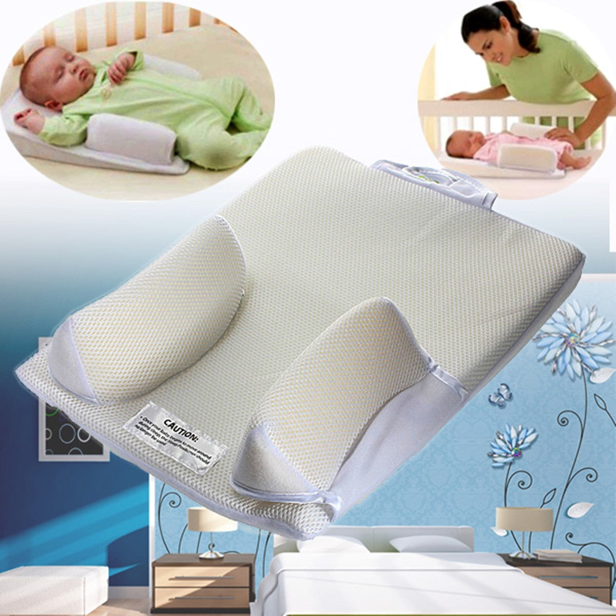 Premium Baby Anti-Roll Pillow for Safe Sleep