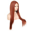 Hand Groove 13*2. 350# Chemical Fiber Front Lace Wig Headgear Long Straight Hair Natural Hairline Wig - Korvel