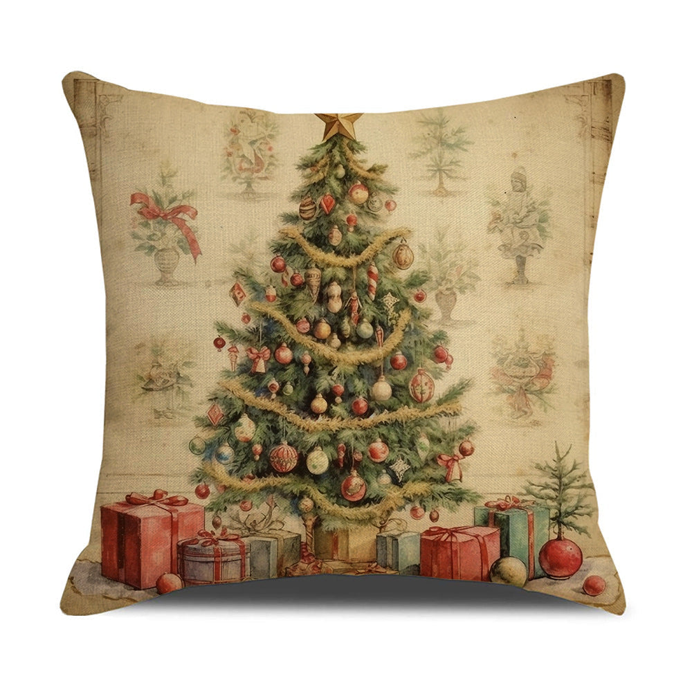 Nordic Style Santa Claus Pillow Cover for Holiday Decor