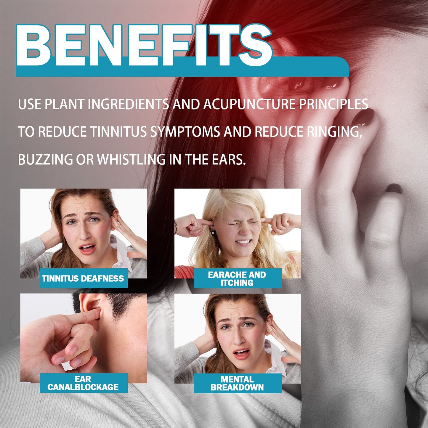 Ear Care Patch, Relieve Ear Plug Ear Ringing Ear Kang Hearing Discomfort Dizziness Head Care Patch - Korvel