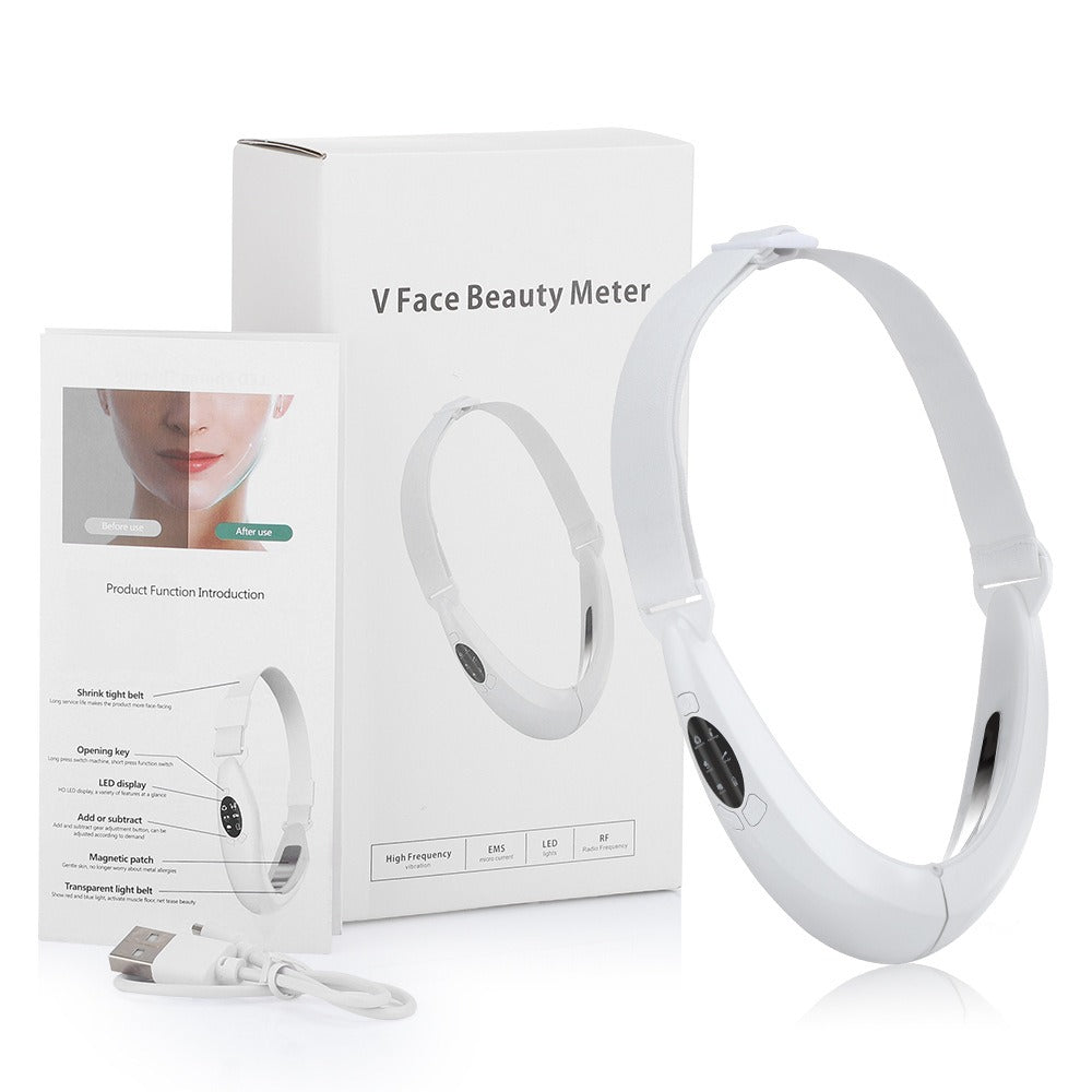 New Micro Current Colorful Light Beauty Slimming Instrument Tool Intelligent Tuina Hot Apply Lifting V-shaped Slimming - Korvel