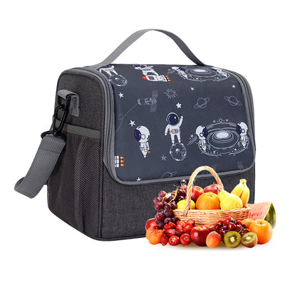 Large capacity thick waterproof heat preservation space walk series lunch box bag - Korvel