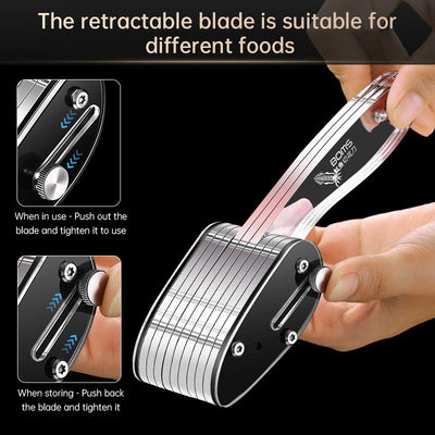 Squid Flower Cutting Knife Scallion Silk Cutting Knife Scalable Carving Tool Chicken Gizzard Waist Flower Knife - Korvel