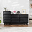 4 Drawer Double Dresser Features Vintage-style and Bevel Design - Korvel