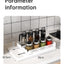 Pull out Rotating Spice Rack Organizer for Cabinet Rotate Makeup Organizer Slide Bottle Box Holder Plastic Seasoning Spice Rack - Korvel