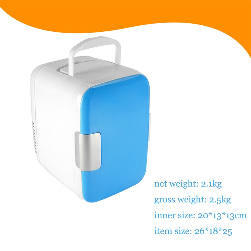 4L Electric Car Refrigerator - Mini Dual Use Cooling Solution