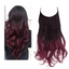 One-piece women's hair extension piece with abundant hair volume U-shaped fishing line invisible and natural long curly hair - Korvel