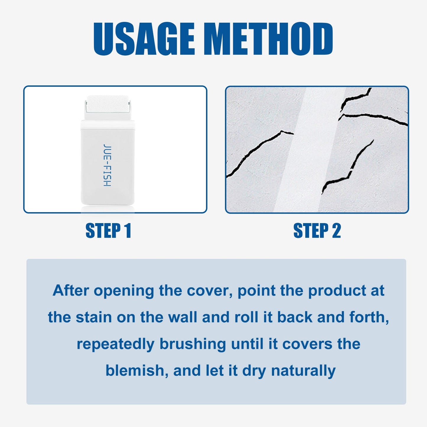 Wall Repair Roller Brush, White Paint Renovation, Moisture And Crack Prevention, Graffiti Cover Repair Wall Paint - Korvel