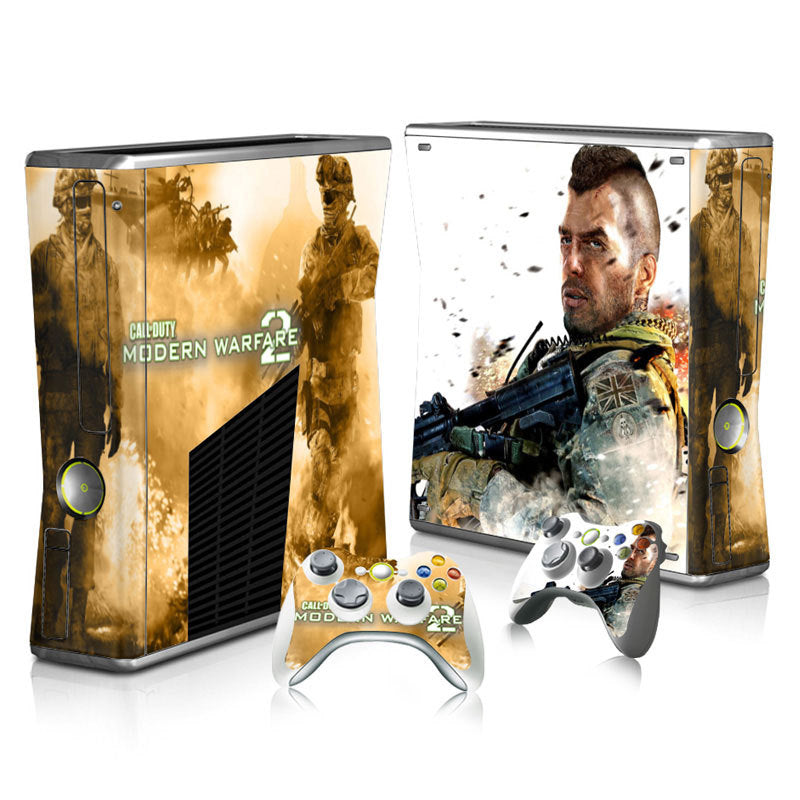 Xbox 360 Slim Full Body Color Membrane Stickers with Scratch-Resistant Protection - Korvel