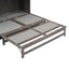 Queen Size Murphy Bed with Built-In Charging Station  Antique Grey - Korvel