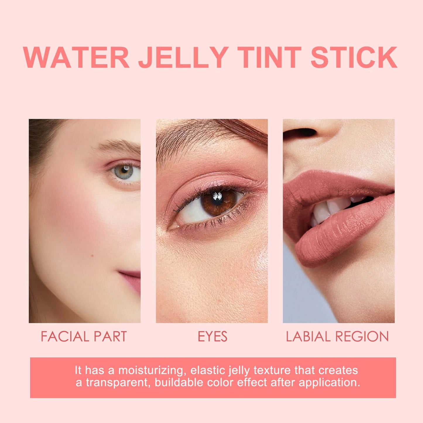 Jelly Blush Lip Gloss Stick Series, Brightening Lip Blush Stick For Even Skin Tone Lips And Cheeks - Korvel