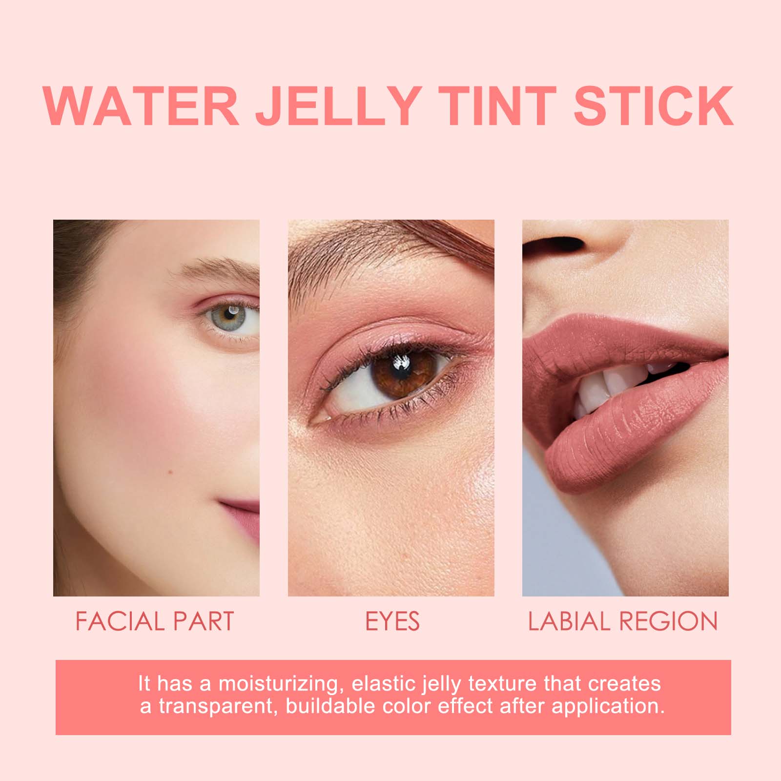 Jelly Blush Lip Gloss Stick Series, Brightening Lip Blush Stick For Even Skin Tone Lips And Cheeks - Korvel