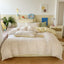 Juego de Ropa de Cama Jacquard de Cuatro Piezas de Doble Gasa