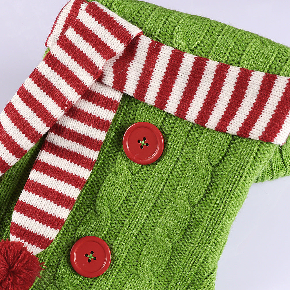 Christmas gift bags Christmas decoration gifts candy bags Halloween scarves Christmas socks - Korvel