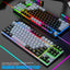 Gaming Keyboard Colorful LED Backlight Office Keyboard for Desktop Typing PC - Korvel