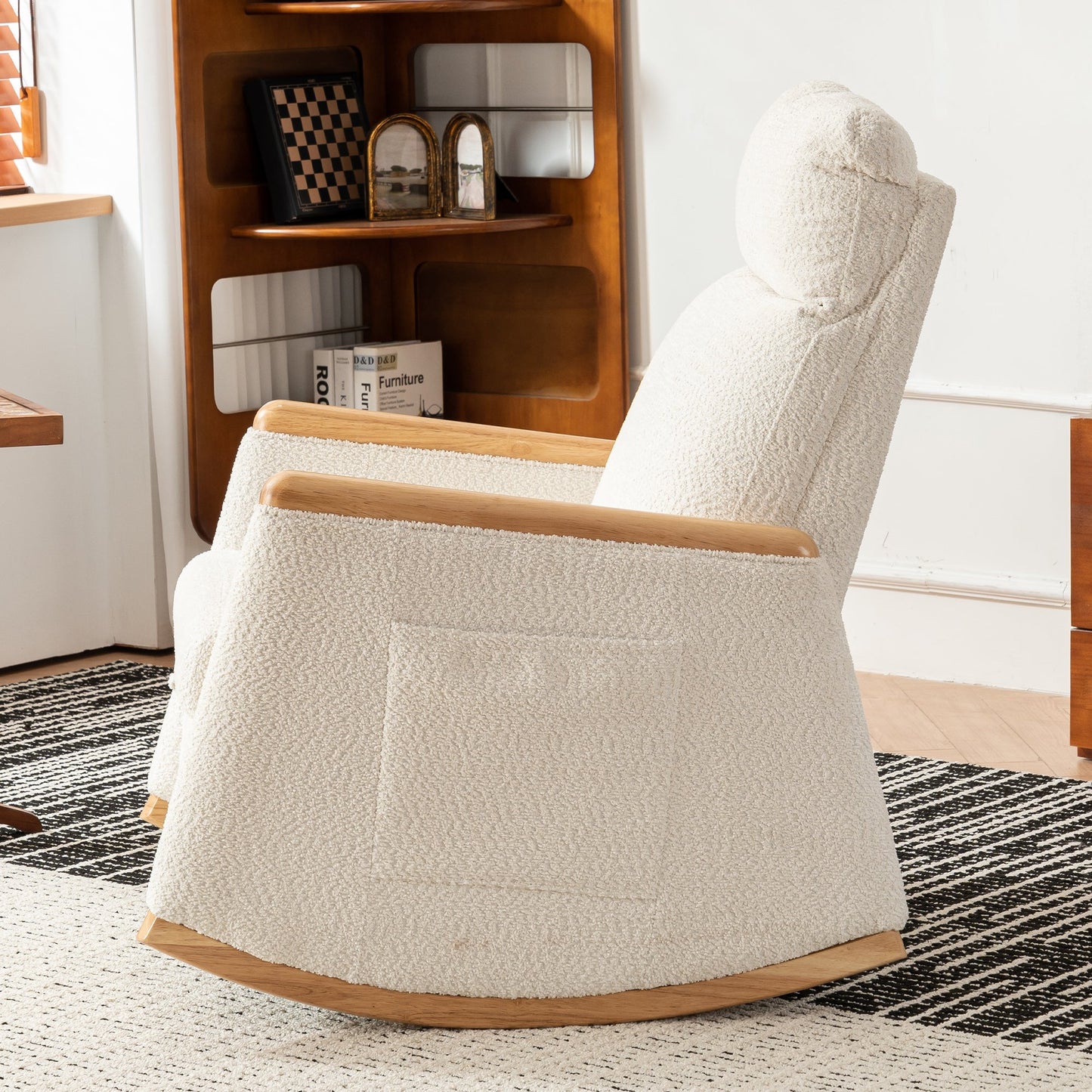 Premium Accent Rocking Chair with Footrest