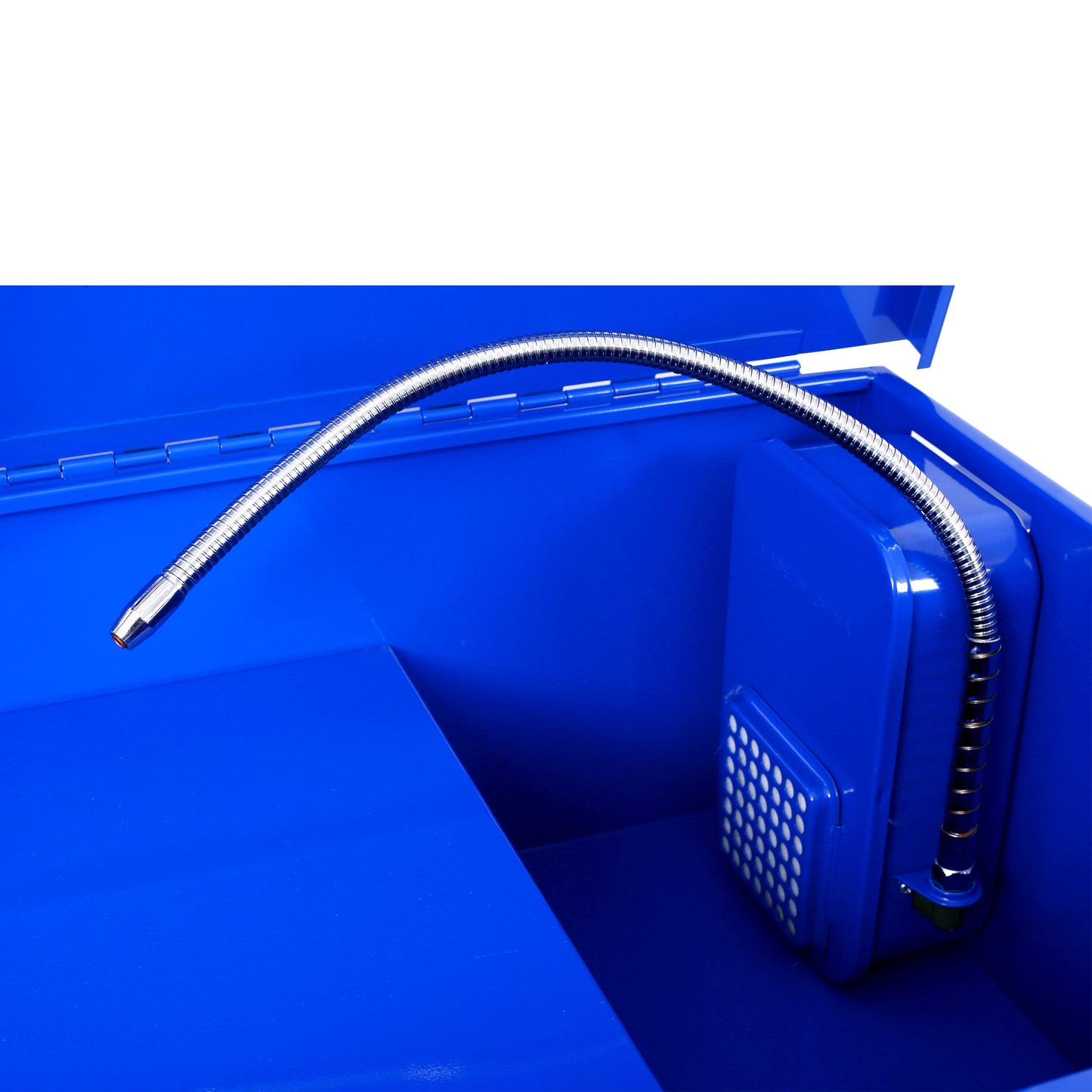 40 Gallon Parts Washer 24 Gallon Solvent Capacity 5 Gallon Per Minute Max Pump Output Heavy Duty Steel Powder Coated blue - Korvel
