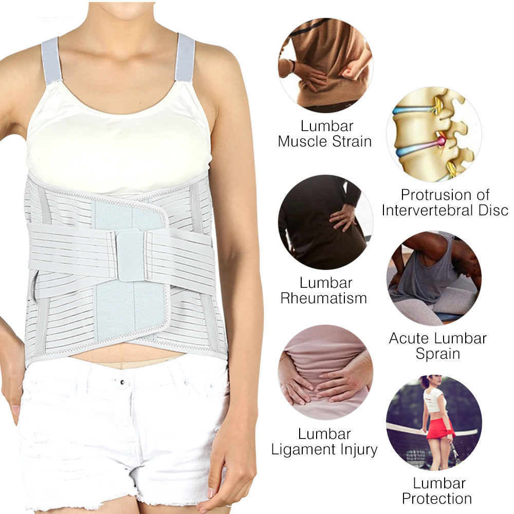 Hailicare Steel Plate Belt Protector Lumbar Muscle Strain Lumbar Disc Protrusion Widening And Lengthening Belt Protector - Korvel