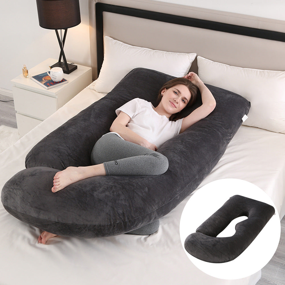 J-Shaped Pregnancy Pillow for Side Sleepers