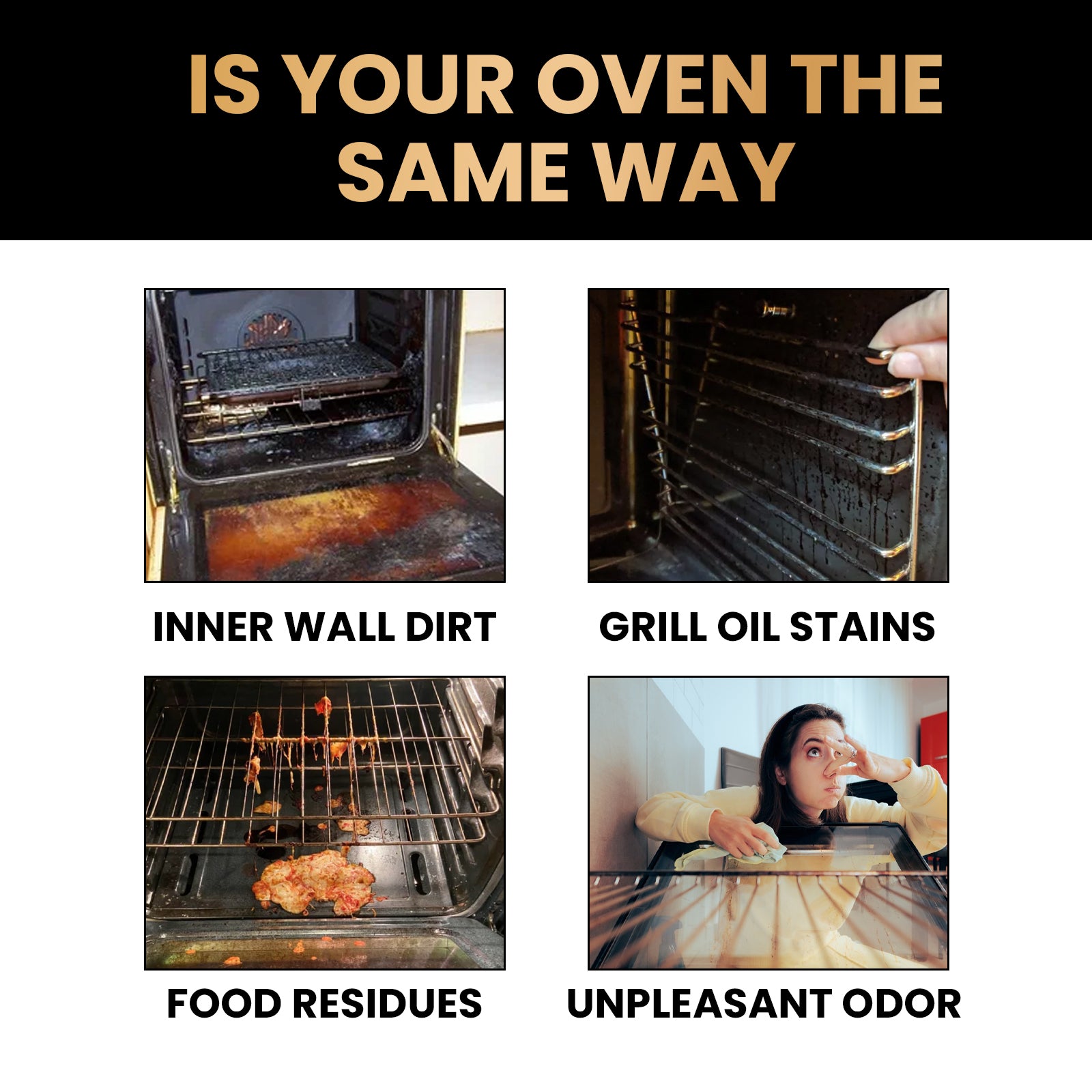 Oven & Grill Cleaner, Oven Grill Special Decontamination, Deodorization, Odor, Odor And Oil Remover - Korvel