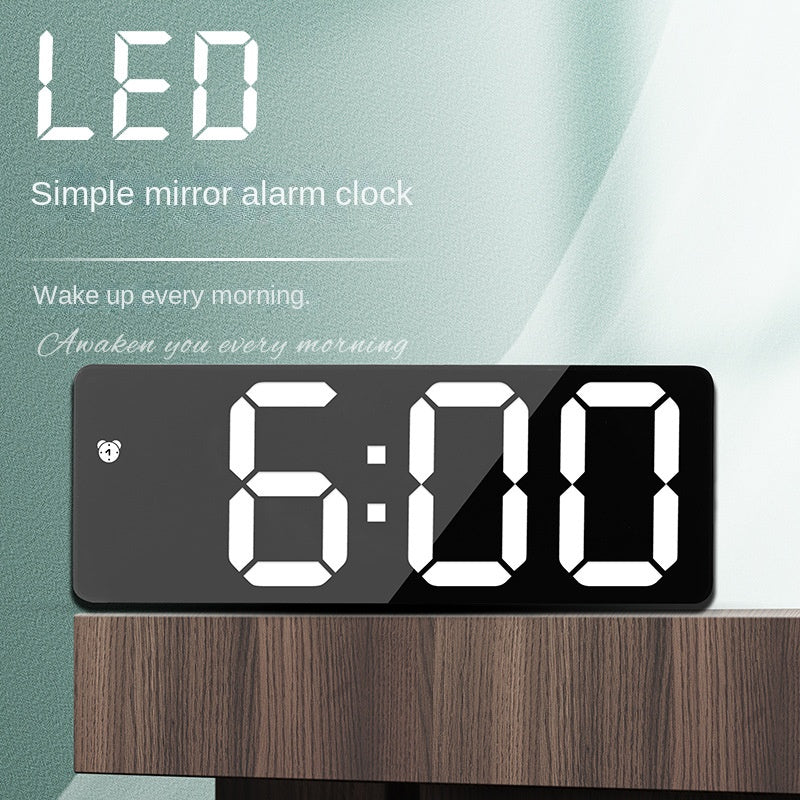Simple Style LED Electronic Alarm Clock Battery and Plug-in Dual-use Timepiece Yida Time - Korvel