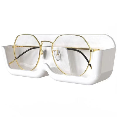 Glasses storage rack wall mounted non perforated decorative wall display sunglasses storage rack storage box - Korvel