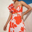 Elegant Single Shoulder One-Piece Swimsuit